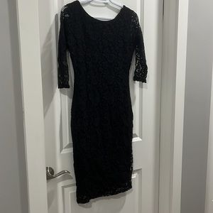 Medium black lace-style dress
